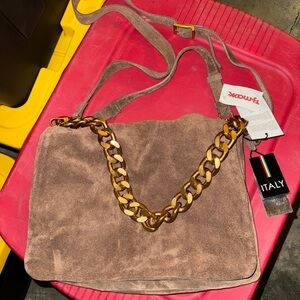 Viola Castellini Suede bag made in italy-